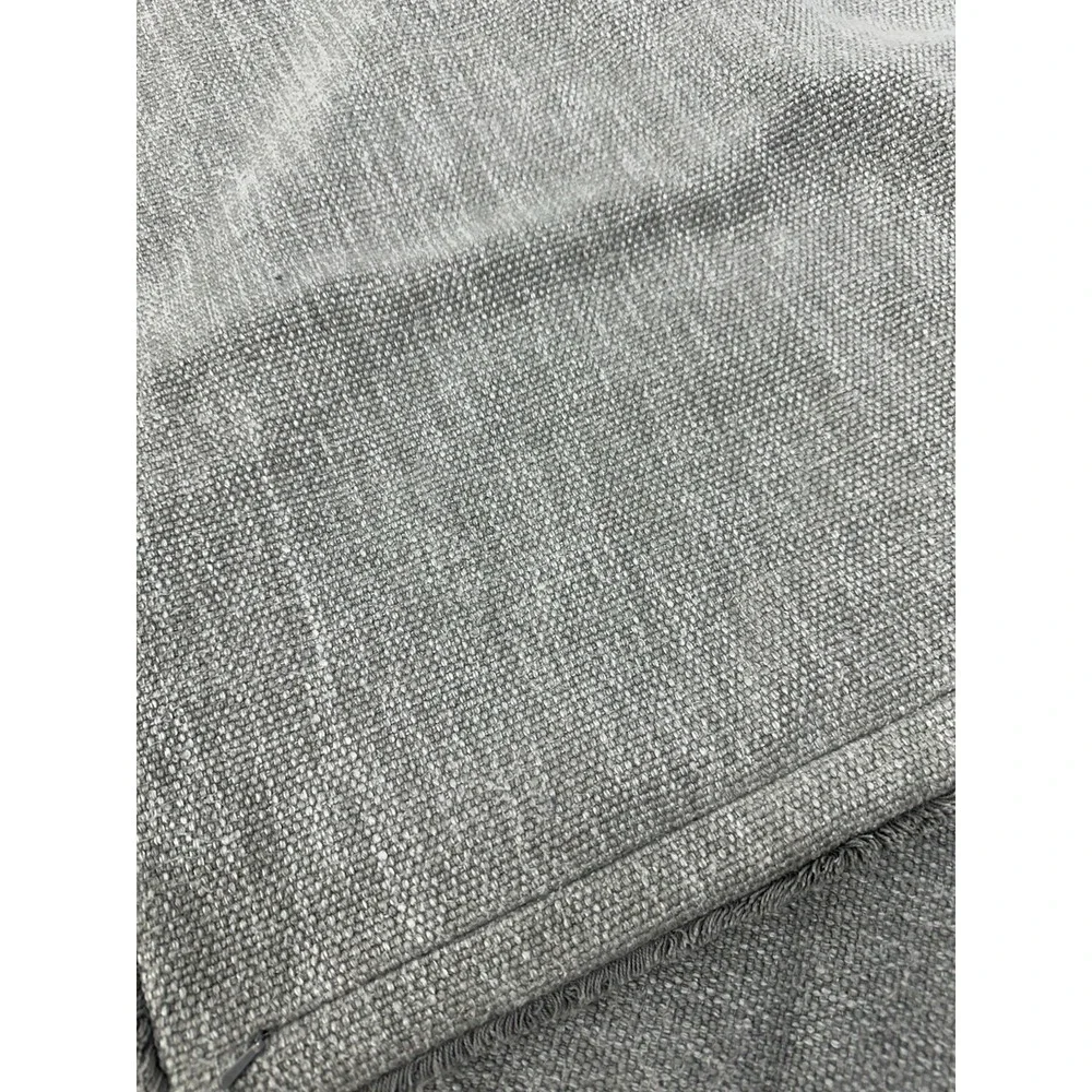 Pottery Barn Willa Textured Fringe Pillow Cover Gray 22